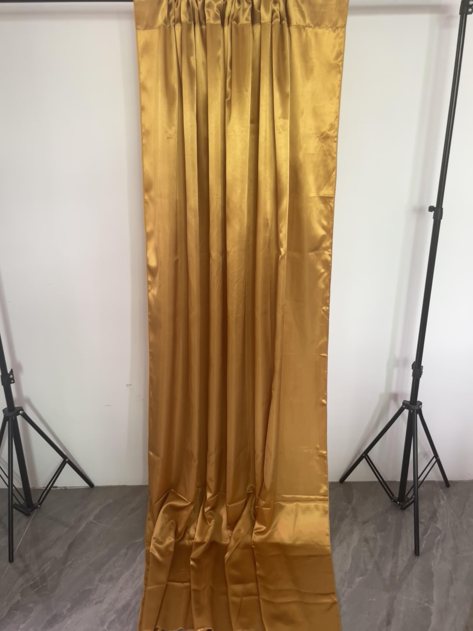 10 x 10 Feet Black A Backdrop Curtain for Partie, Background Curtains for Photoshoot, Birthday, Wedding, Halloween, Thanksgiving, Christmas, New Year Party Decorations 5Ft x 10Ft, 2 Panels