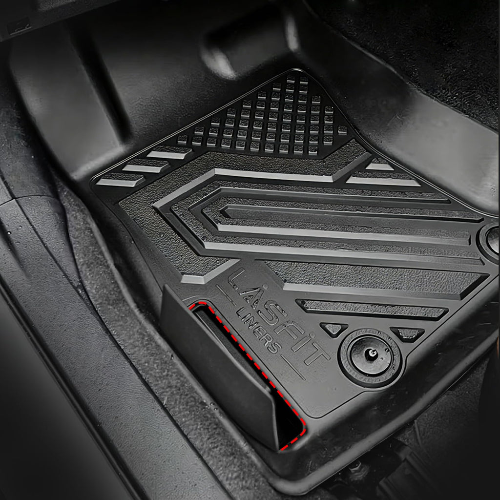 LASFIT Cargo Mat & Backrest Mats for Nissan Armada/Infiniti QX80 2019-2024, All Weather TPE Custom Fit Easy Clean Durable No-Curling Trunk Mat for Armada & QX80, Black