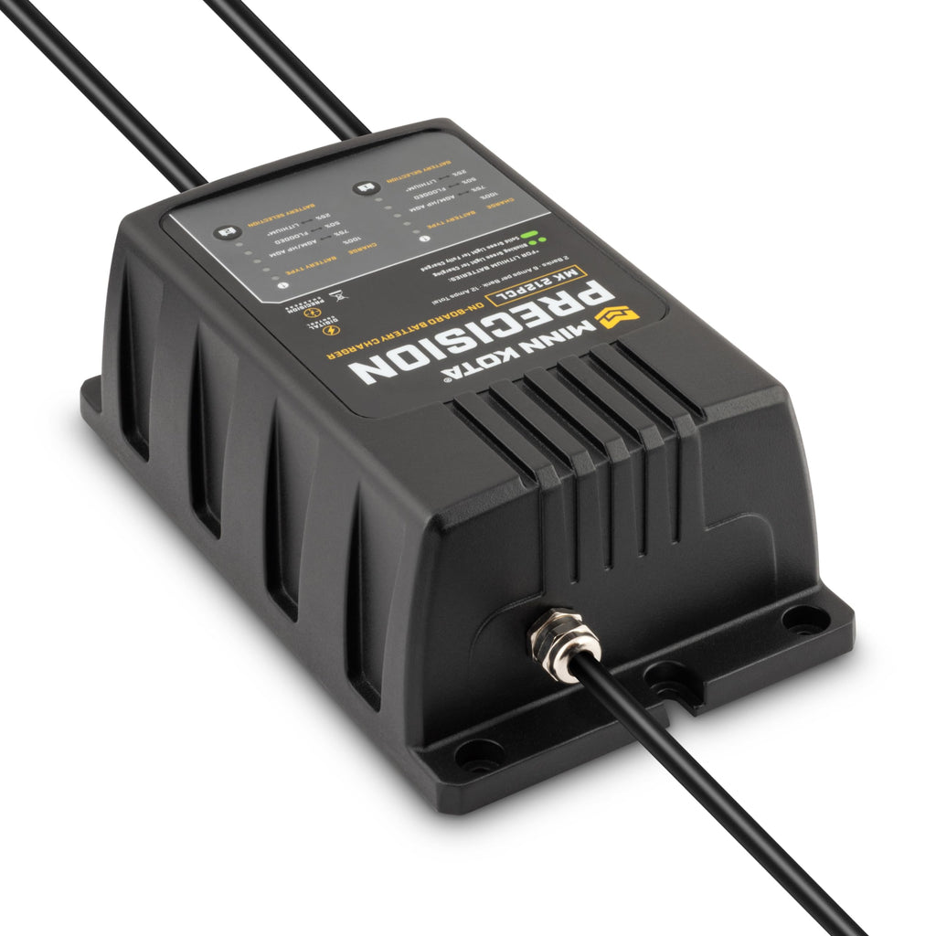 Minn Kota Precision MK-212PCL On-Board Marine Battery Charger – 2 Banks, 6 Amps Each