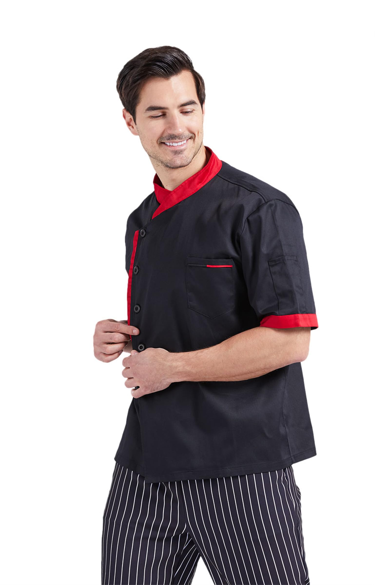 Nanxson Unisex Chef Jacket Men's Chef Coat Restaurant Kitchen Chef Uniform CFM0016
