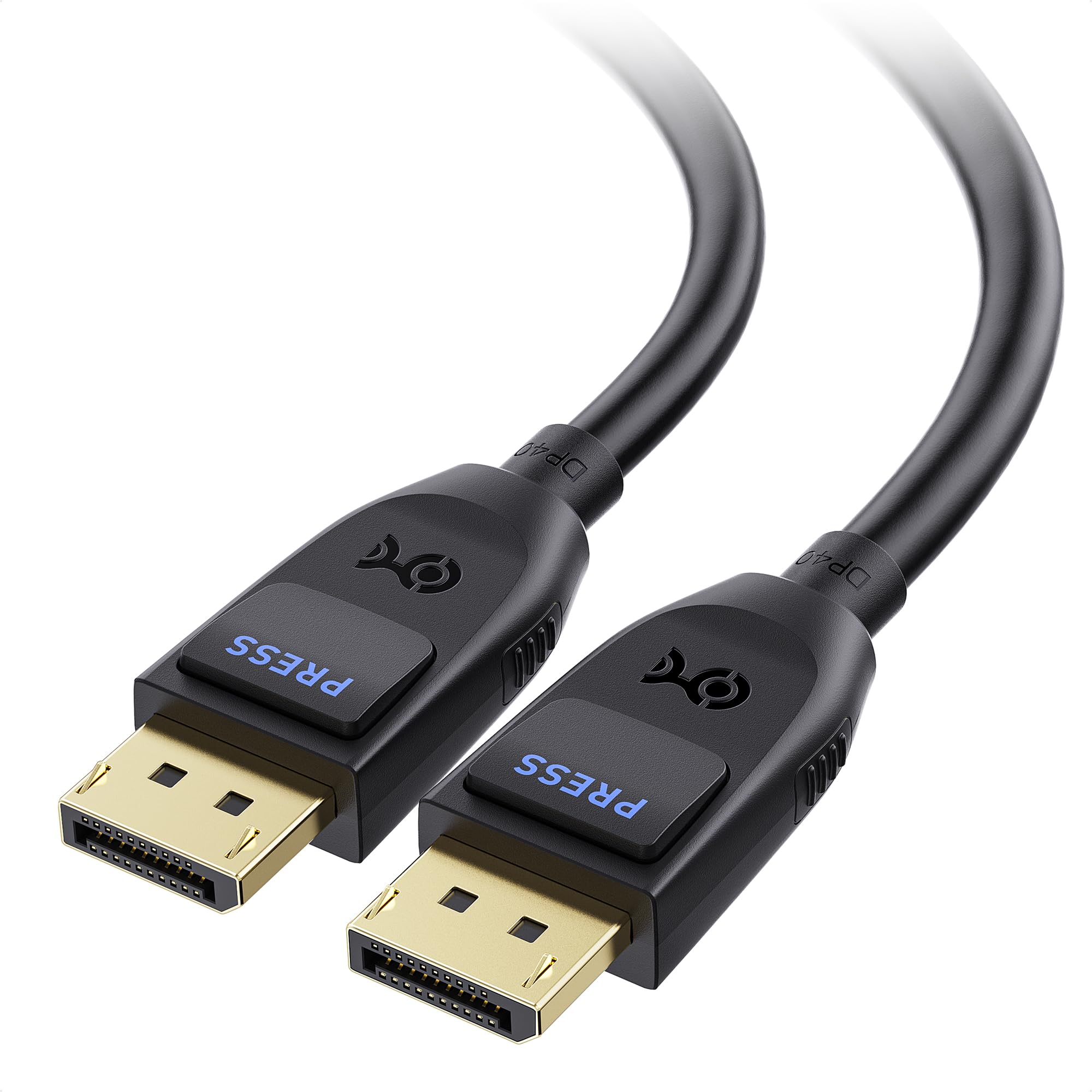 Cable Matters [VESA Certified] 40Gbps DisplayPort 2.1 Cable 1m/3.3ft, DP40 Cable 8K 120Hz, 4K 240Hz in Black with FreeSync, G-SYNC and HDR for Gaming Monitor, PC, RTX 4080/4090, RX 7900