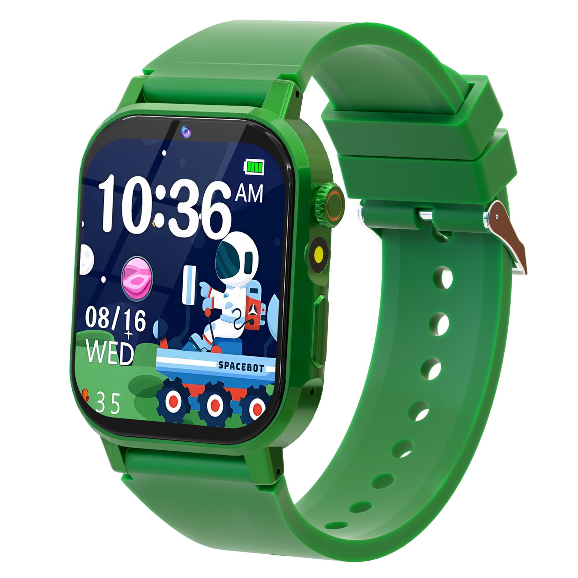 Kids Smart Watch Boys, Kids Game Smart Watch with 32 Games HD Touch Screen Video Camera Music Player Audiobooks Pedometer Flashlight Alarm Clock 12/24 hr, Toys Gift for 3-12 Years Old Boys Girls