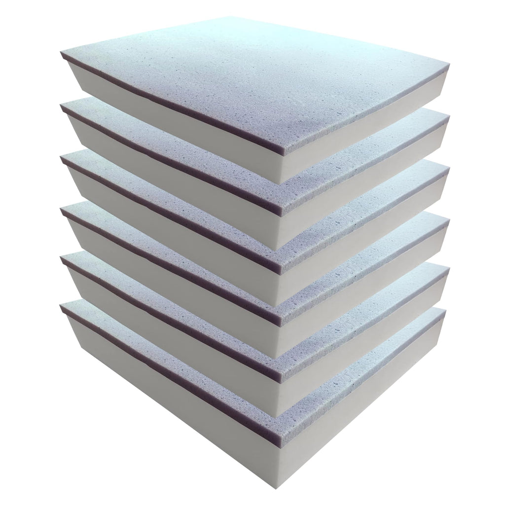 Foamma 1" x 20" x 20" High-Density Upholstery Foam Padding, Thick Custom Pillow, Chair and Couch Cushion Replacement, Craft Supplies for Upholstery and Seat Repair