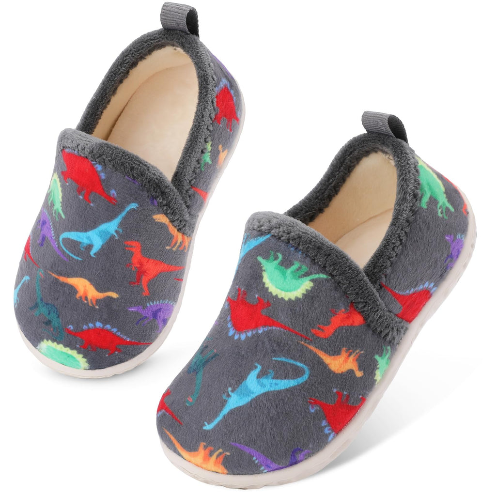 Lefflow Toddler Slippers Boys Girls House Shoes Slip on Baby Sock Shoes Lightweight Outdoor Walking Shoes