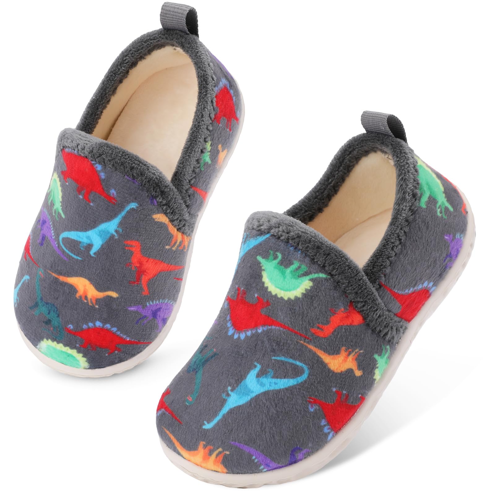 Lefflow Toddler Slippers Boys Girls House Shoes Slip on Baby Sock Shoes Lightweight Outdoor Walking Shoes