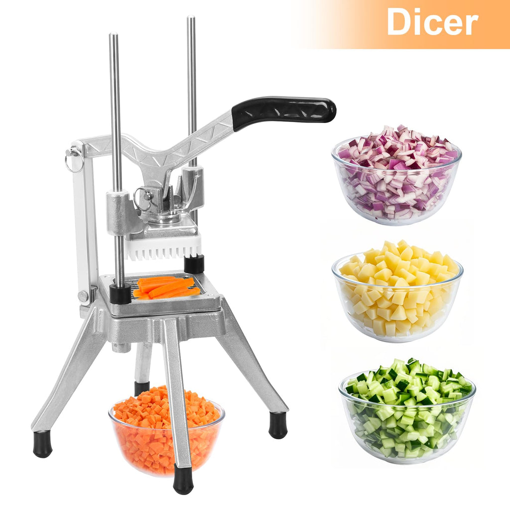 1/2" Vegetable Chopper Blade Replacement, Food-Grade 304 Stainless Steel Dicer Blade for Commercial Vegetable Chopper, Sharp & Durable French Fry Cutter Blade, Easy Clean, Fits Most Chopper Models