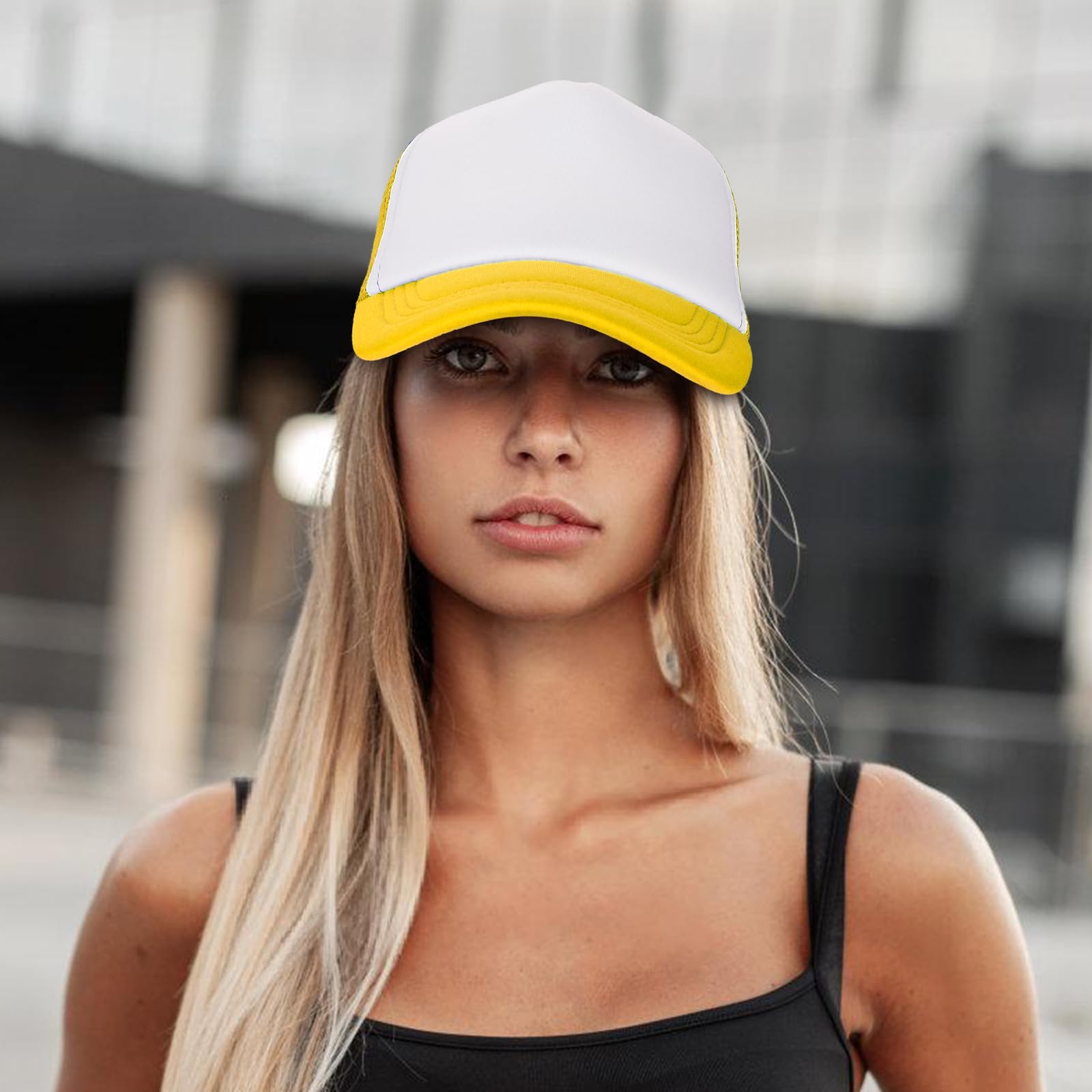 Ultrafun 10 Pack Trucker Hat Mesh Sublimation Blank Hats Adjustable Baseball Caps Hats for Men Women