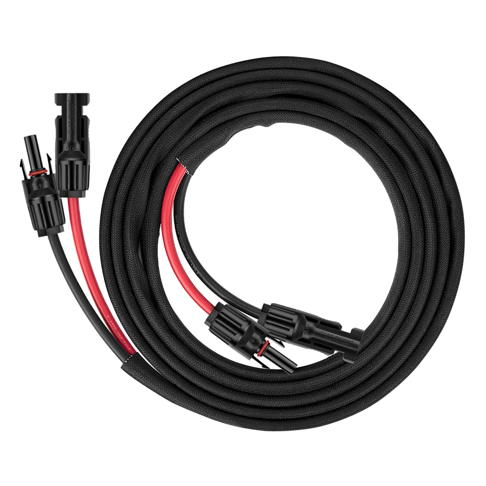 3FT 10AWG Solar Panel Extension Cable with Female and Male Connectors, Solar Cable for Solar Panels, Charge Controllers and Solar Generator (10AWG, 3FT)