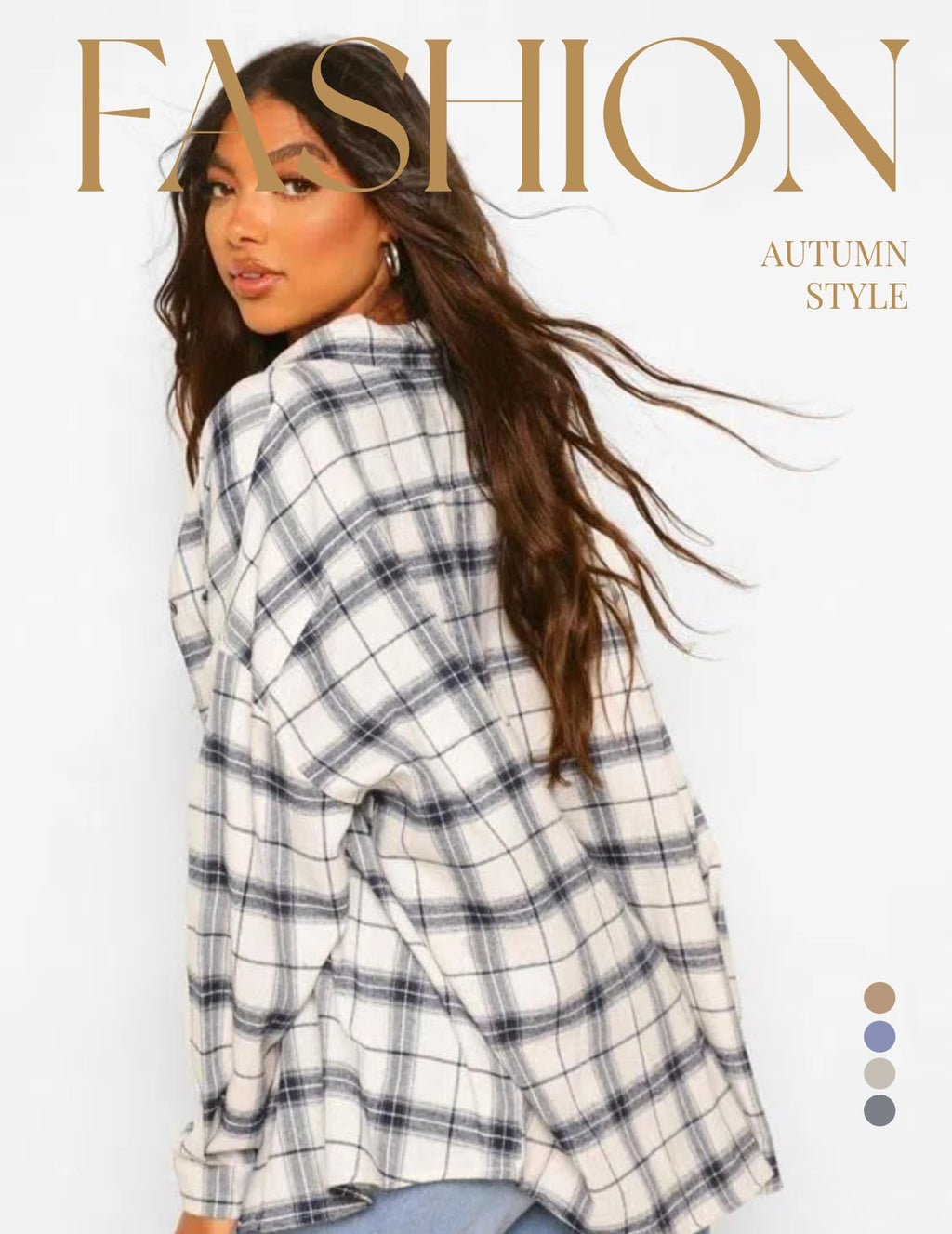 Zeagoo Womens Plus Size Flannel Shirts Plaid Shirts Long Sleeves Casual Button Down Collared Shacket Tops