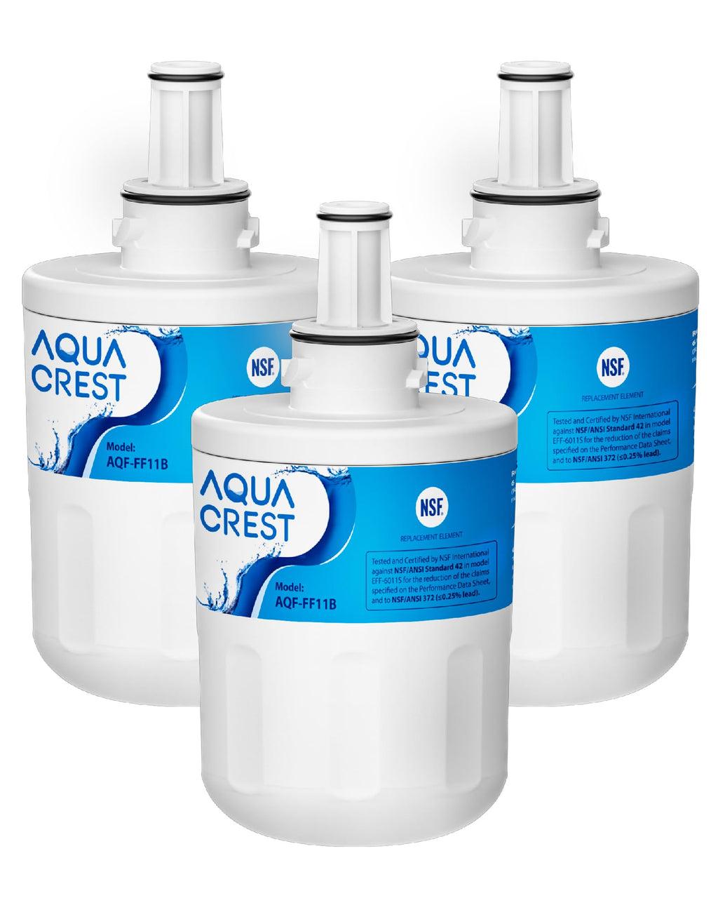 AQUACREST DA29-00003G Refrigerator Water Filter, Replacement for Samsung DA29-00003G, DA29-00003B, DA29-00003A, Aqua-Pure Plus, HAFCU1, RFG237AARS, FMS-1, RS22HDHPNSR, RSG257AARS, WSS-1 (1 Filter)