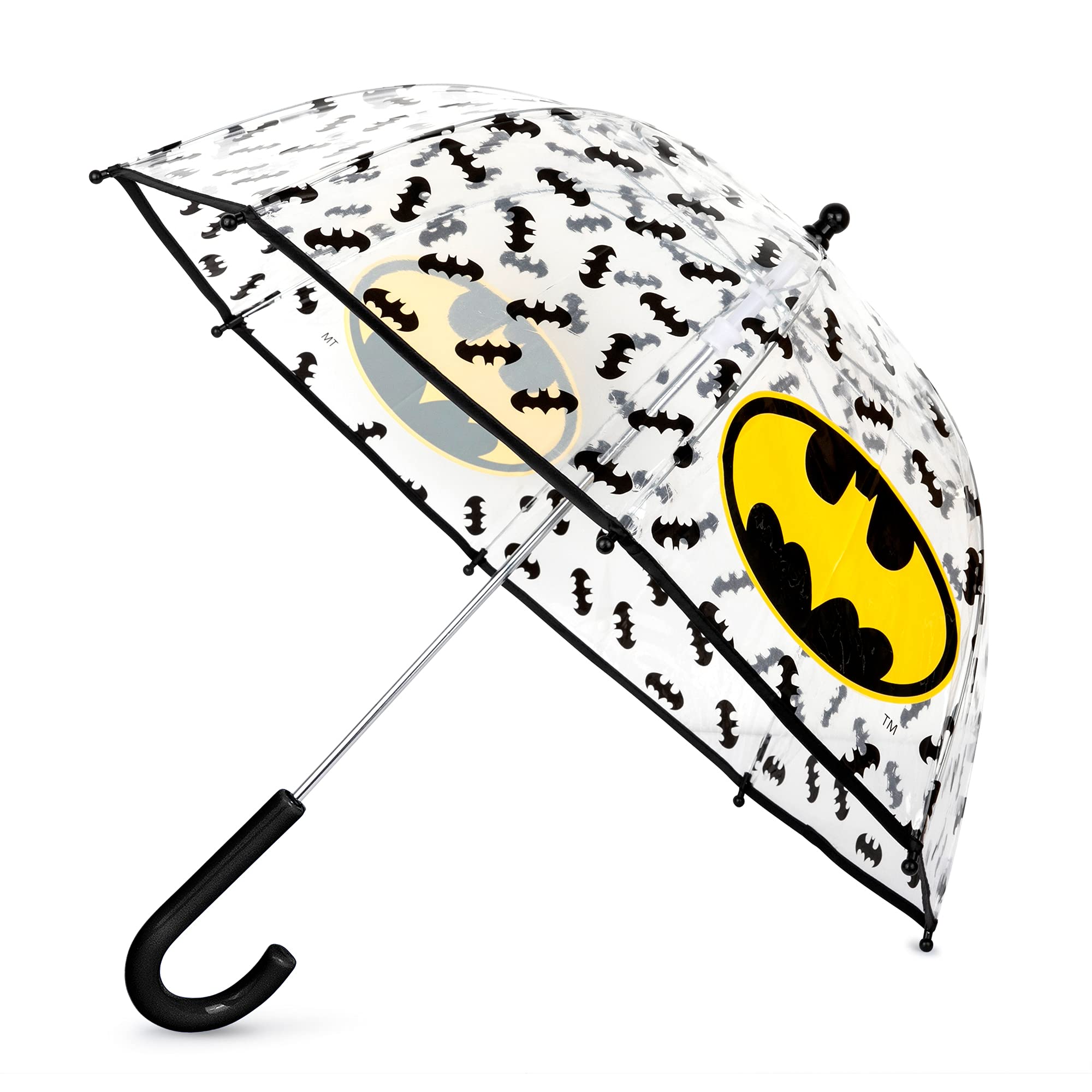 ABG Accessories Kids Umbrella for Boys and Girls Dome clear bubble umbrellas for Rain Windproof & Transparent with Easy Grip Handle Ages 3-10