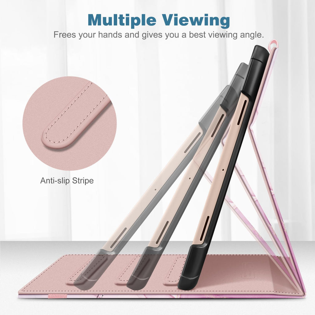 Fintie Case for Google Pixel Tablet 11 Inch 2023 Release, Multi-Angle Viewing Protective Stand Cover with Pocket & Pencil Holder Compatible with Charging Speaker Dock, Gray
