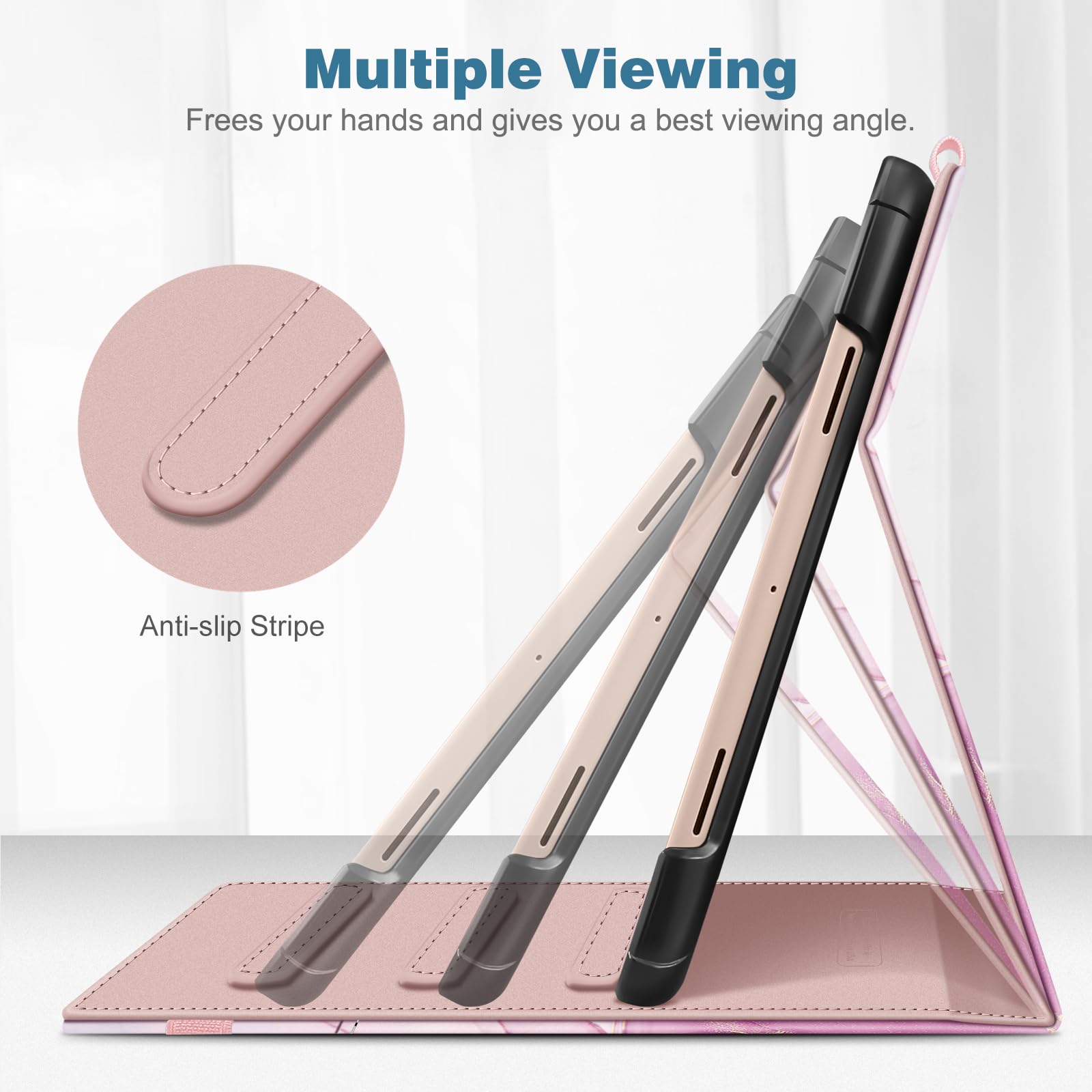 Fintie Case for Google Pixel Tablet 11 Inch 2023 Release, Multi-Angle Viewing Protective Stand Cover with Pocket & Pencil Holder Compatible with Charging Speaker Dock, Gray