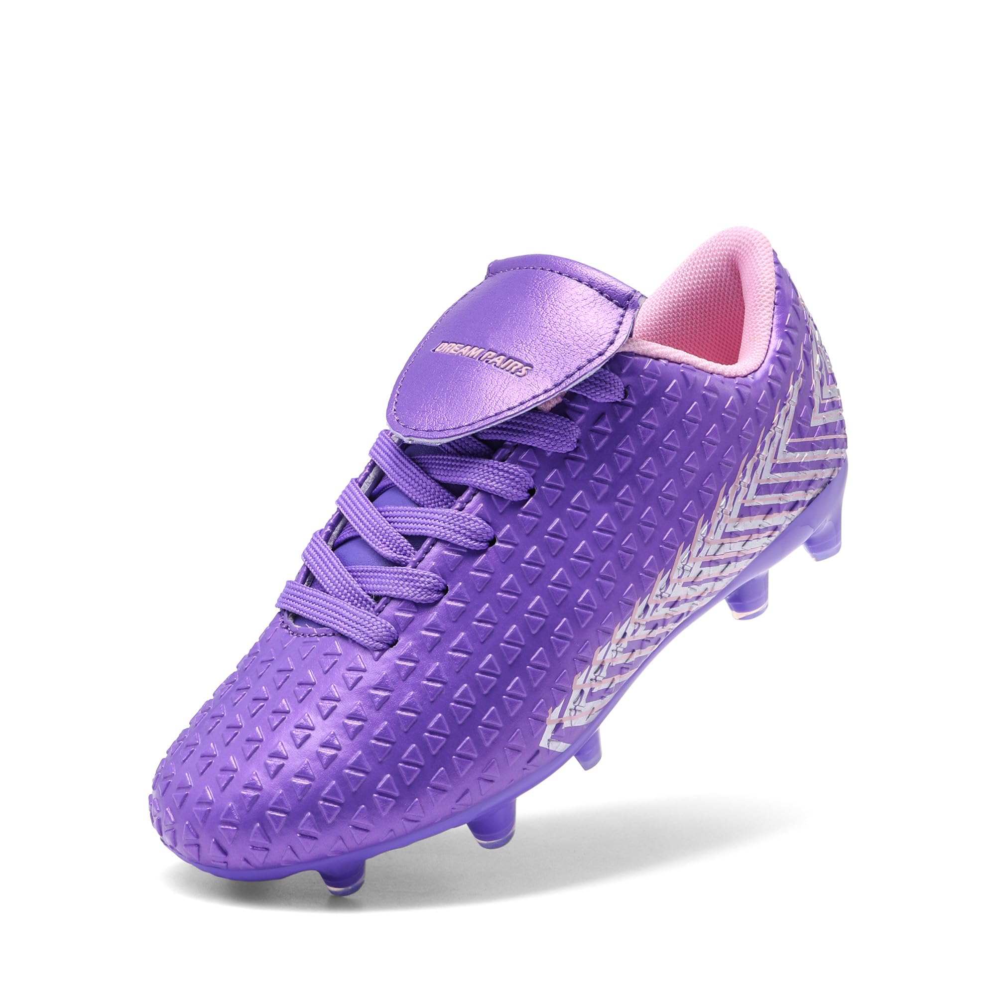 DREAM PAIRS Boys Girls Outdoor Soccer Cleats Firm Ground Football Shoes for Little/Big Kid