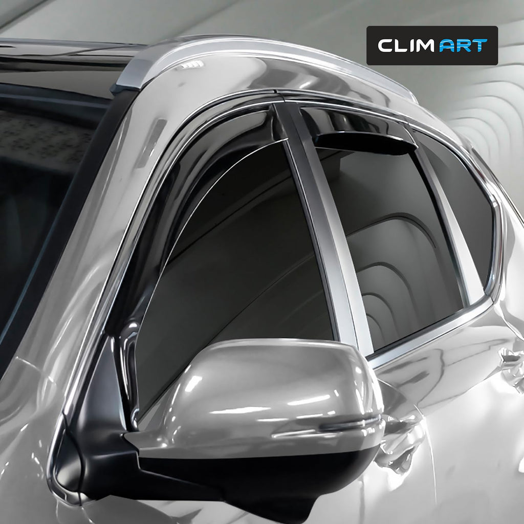 CLIM ART in-Channel Incredibly Durable Rain Guards for Honda Accord 2013-2017 Sedan, Original Window Deflectors, Vent Window Visors, Vent Deflector, 4 pcs. - 613274