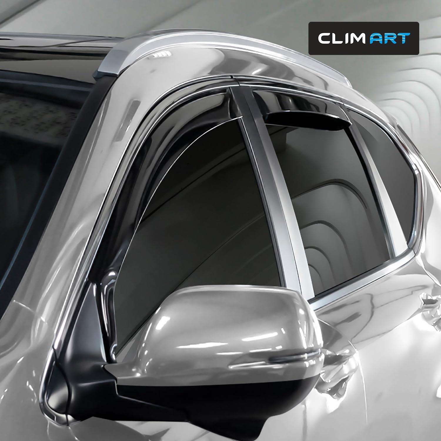 CLIM ART in-Channel Incredibly Durable Rain Guards for Honda Accord 2013-2017 Sedan, Original Window Deflectors, Vent Window Visors, Vent Deflector, 4 pcs. - 613274