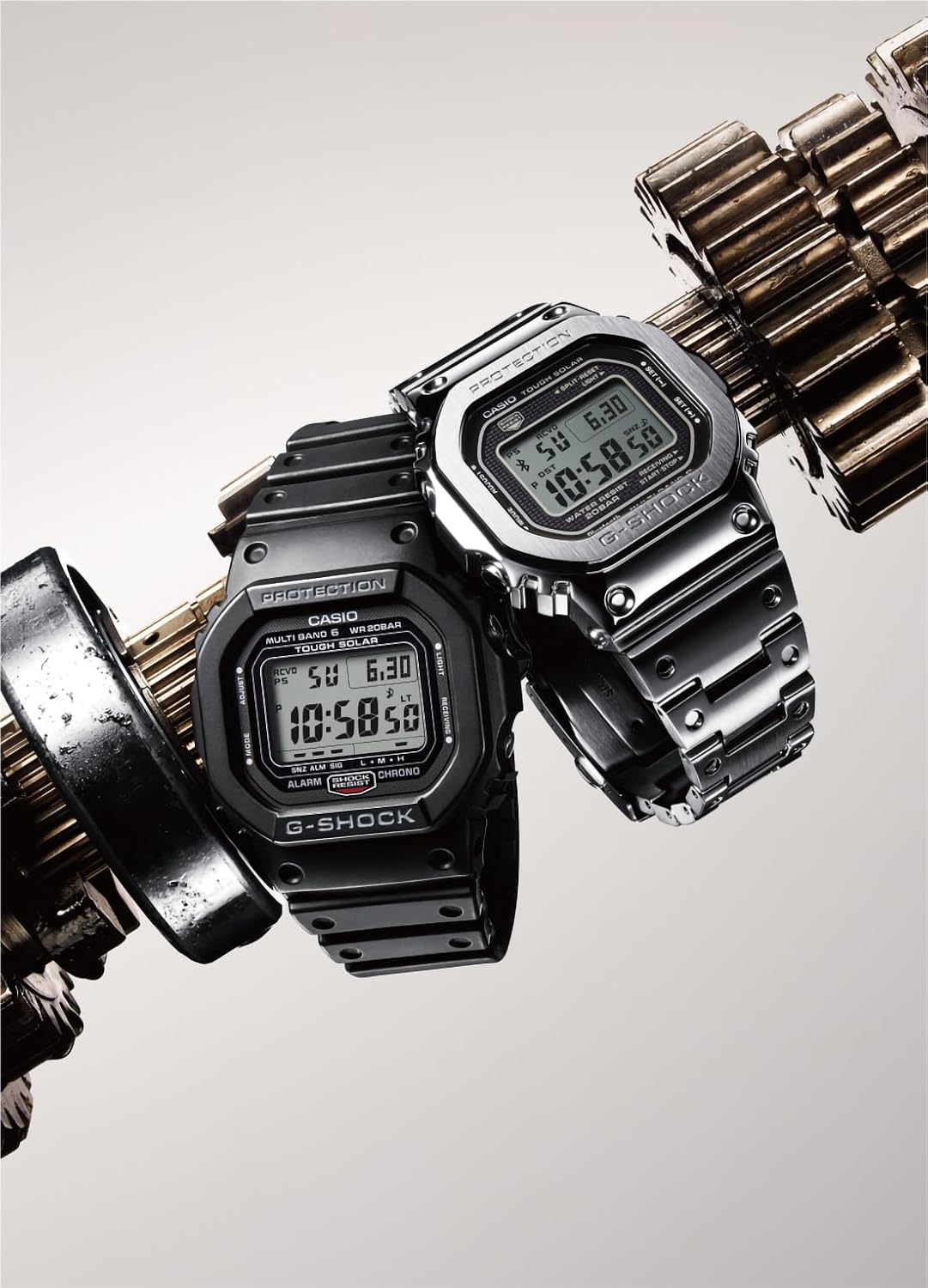 G-Shock by Casio Men's Standard Digital GMW-B5000-D1 Watch Silver, Silver, Modern