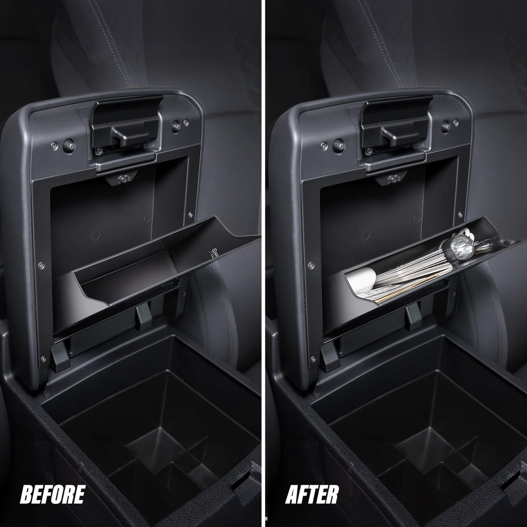 Carlimeki Center Console Organizer (3-piece set) for Tacoma 2016-2023 - for Tacoma Accessories