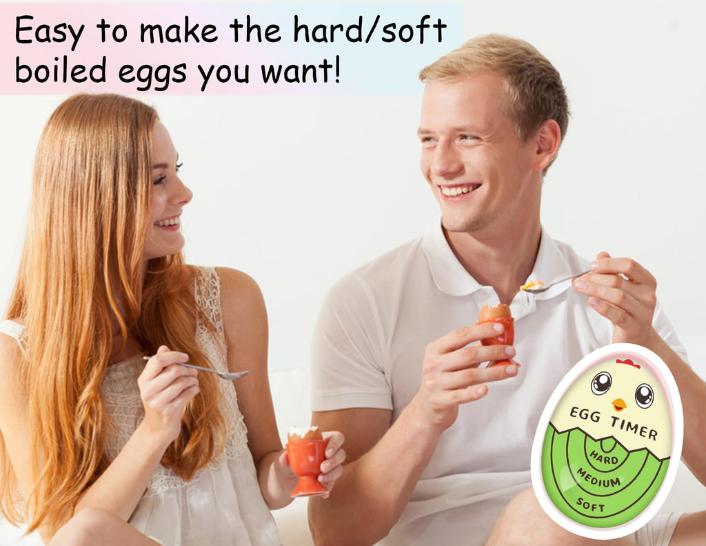 Lasubst Egg Timer for Boiling Eggs that Changes Color When Done, Blue