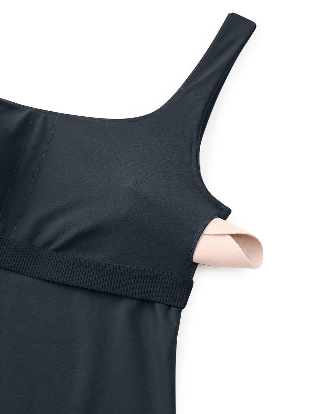CRZ YOGA Butterluxe U Neck Tank Tops for Women - Padded Athletic Workout Camisole Crop Tops with Built in Bra