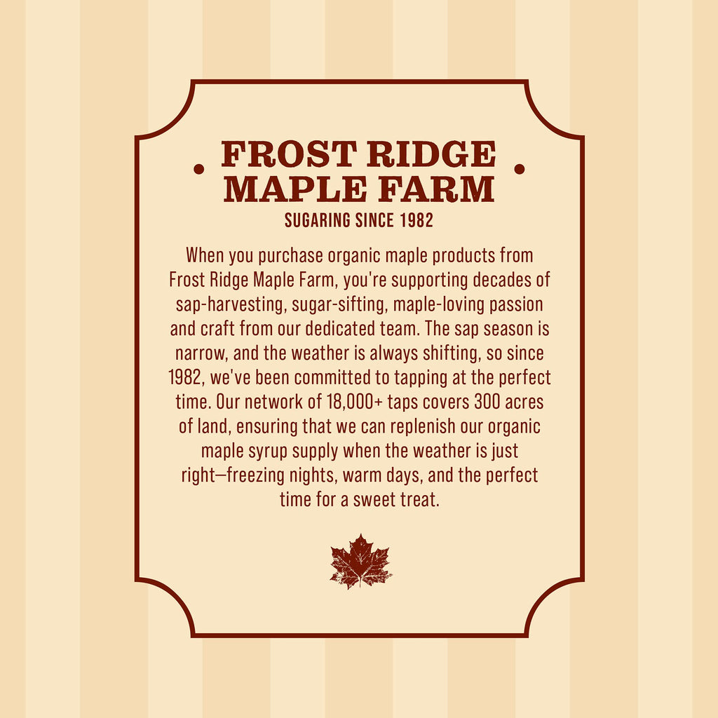Frost Ridge Maple Farm Powdered Granulated Organic Maple Sugar, Grade A, 8 oz.