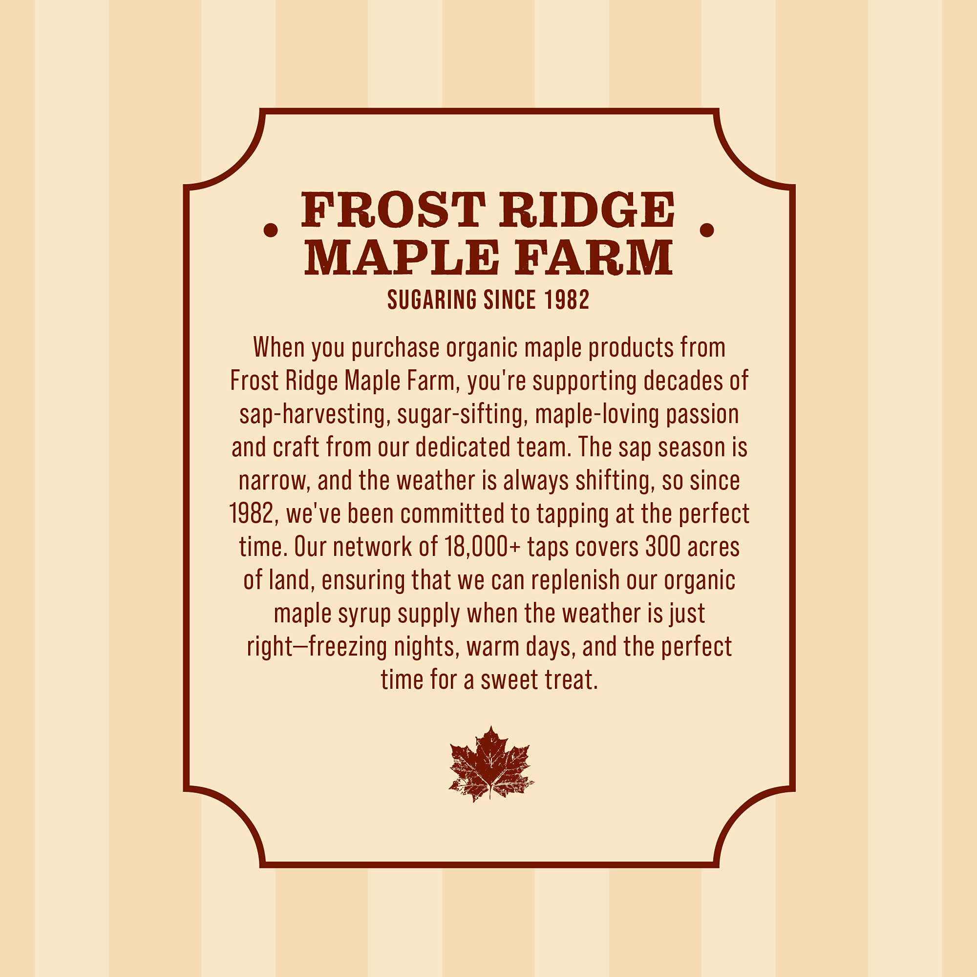 Frost Ridge Maple Farm Powdered Granulated Organic Maple Sugar, Grade A, 8 oz.