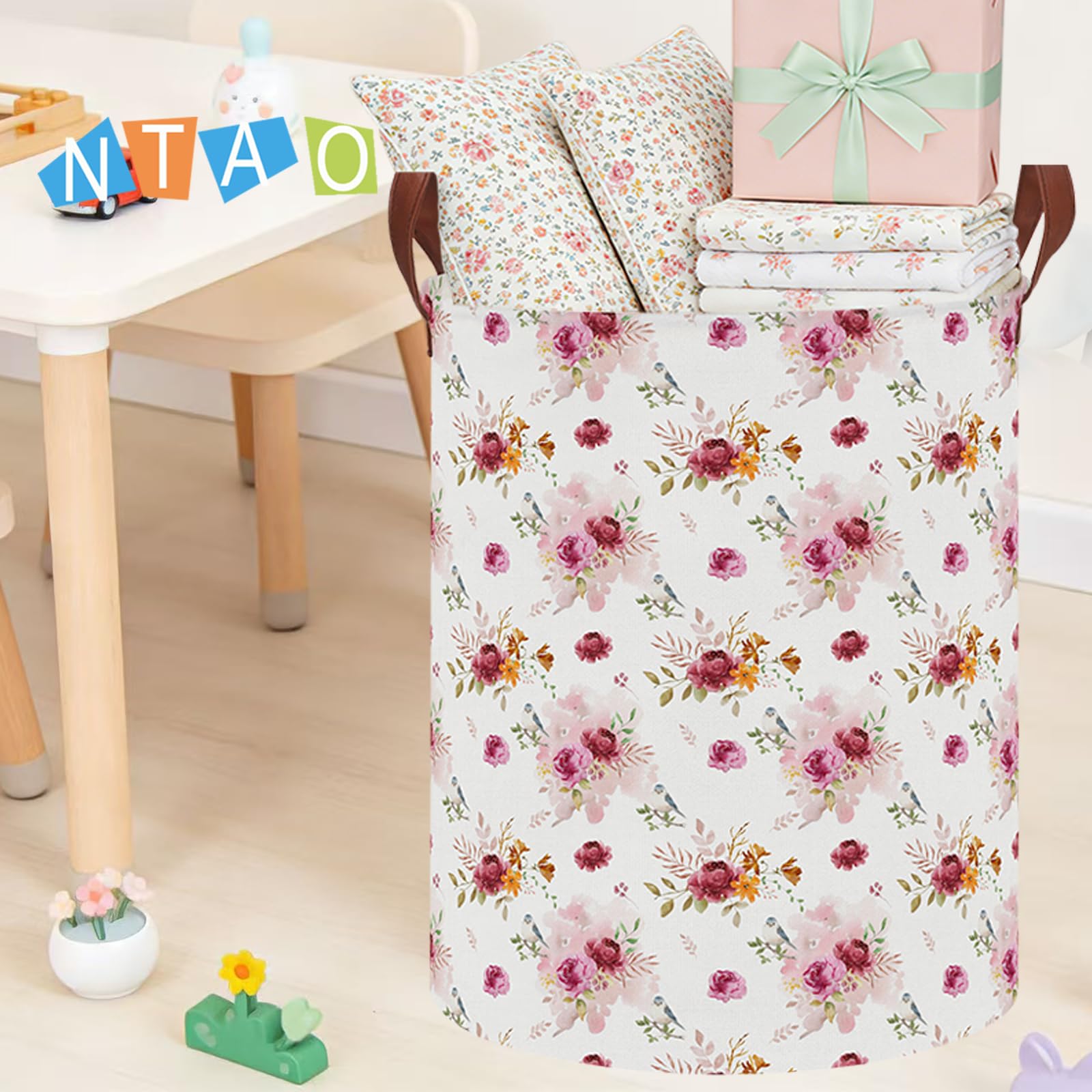 NTAOHAMPER Laundry Hamper, Laundry Basket, Waterproof Storage Bin for Bedroom, Clothes Organizer Basket, Books Box, Room Decor(Animal)
