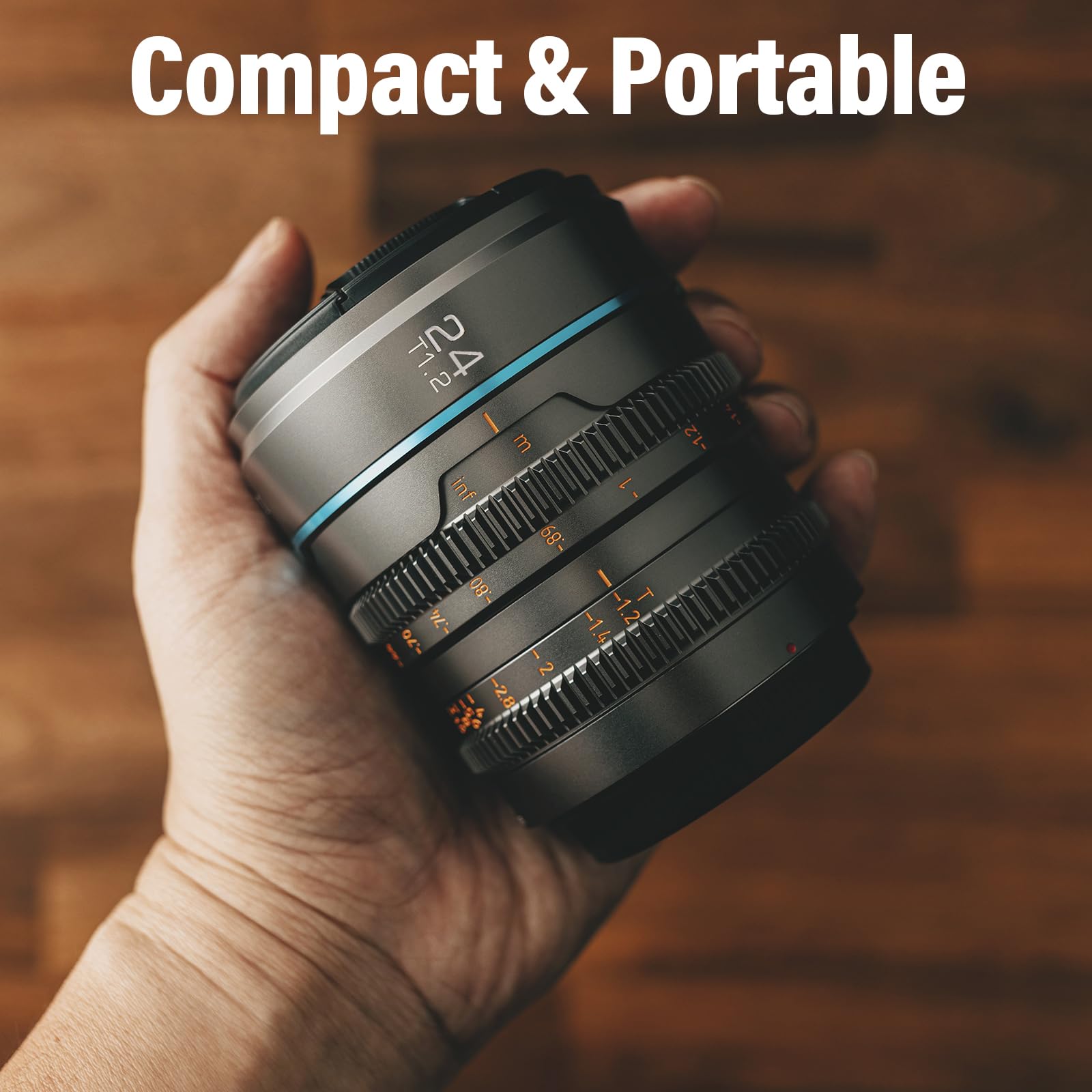 SIRUI Night Walker T1.2 Cine Lens Set, 16mm, 24mm, 35mm, 55mm, 75mm Large Aperture Manual Focus Lens (M4/3 Mount, Black)
