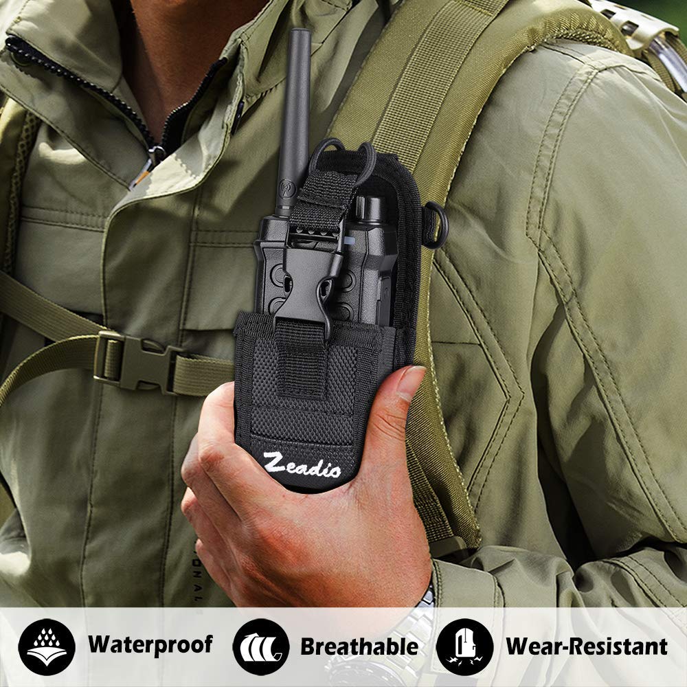 Zeadio Versatile Two-Way Radio Case, Universal Durable Holster Pouch Case Holder for Two-Way Radio Walkie Talkies (ZNC-D, Pack of 1)