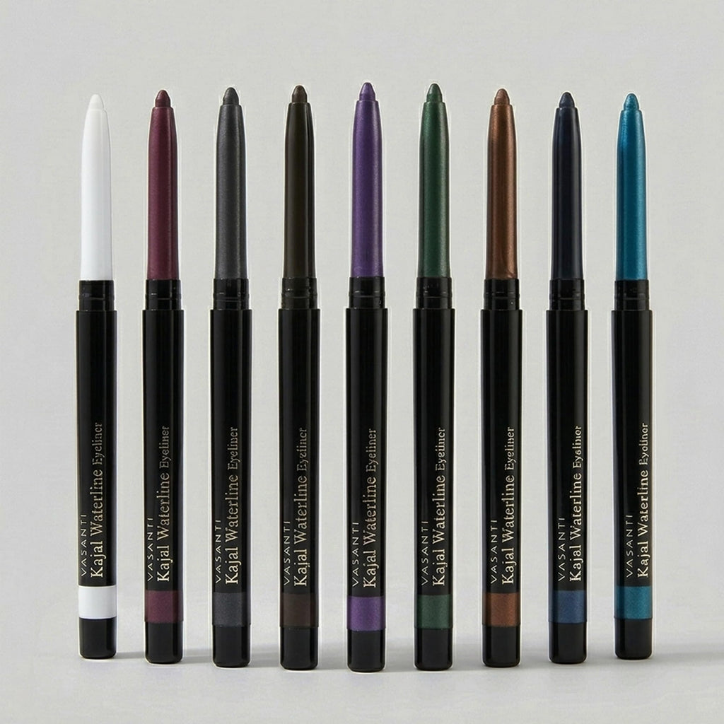 VASANTI Kajal Waterline Eyeliner (Hazel Brown) | Long-Lasting, Blendable Waterline Eye Liner | Smudge-Proof and Water-Resistant Eyeliner Pencil for Sensitive Eyes | Ophthalmologist Approved & Tested