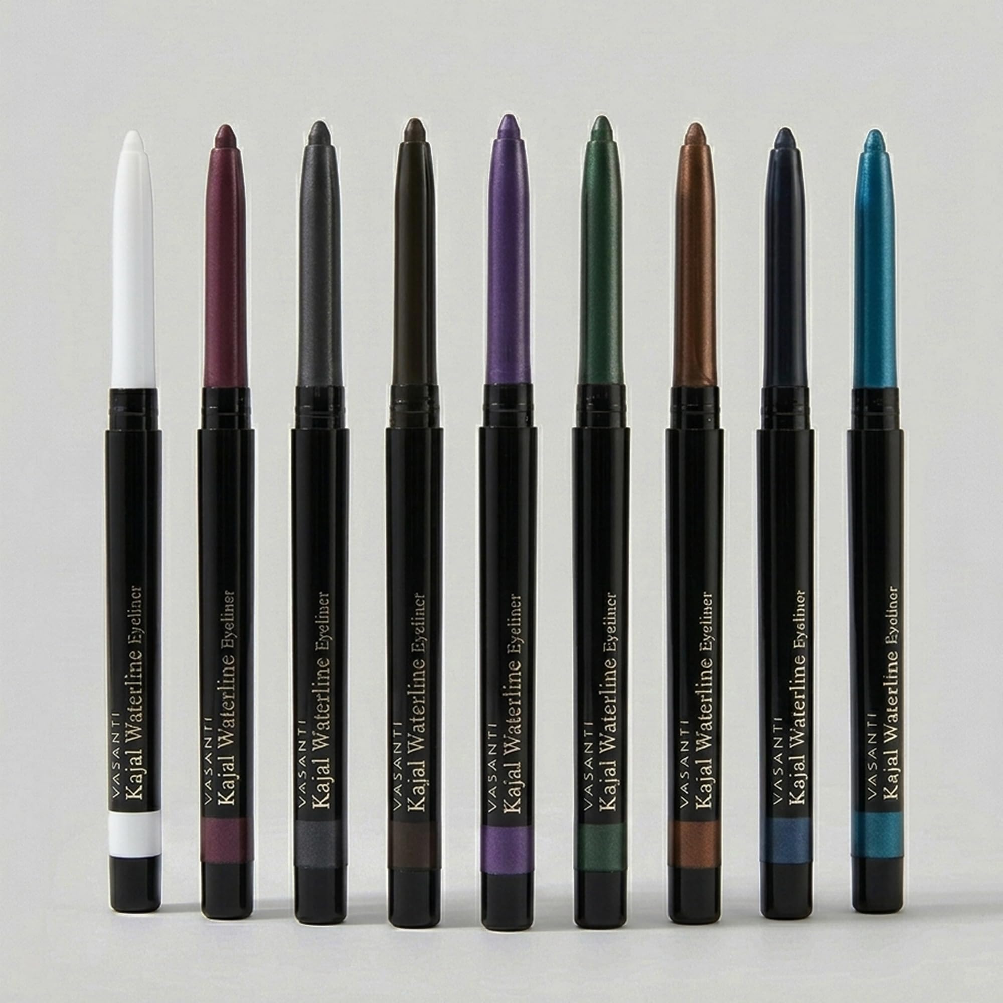 VASANTI Kajal Waterline Eyeliner (Hazel Brown) | Long-Lasting, Blendable Waterline Eye Liner | Smudge-Proof and Water-Resistant Eyeliner Pencil for Sensitive Eyes | Ophthalmologist Approved & Tested