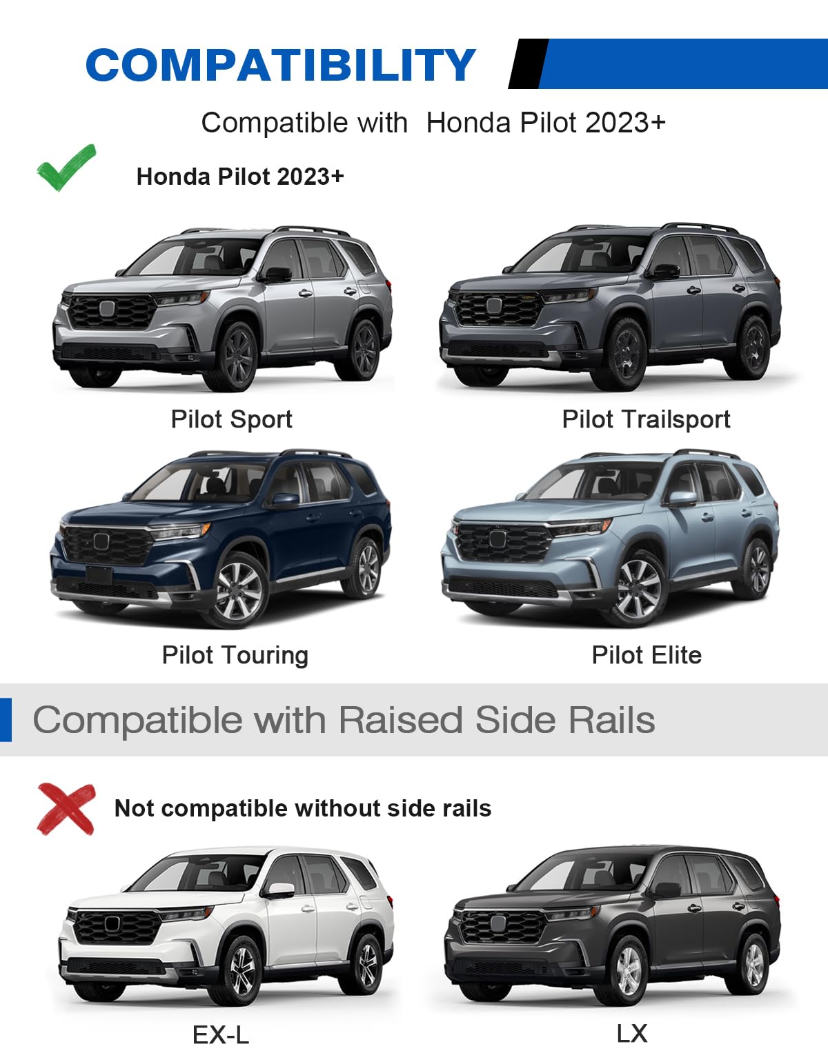 Wonderdriver Roof Rack Cross Bars 300lbs Compatible with Cadillac XT4 2019-2025,Heavy Duty All-Metal Aluminum Roof Rails Crossbars Cargo Canoe Black Rooftop Cargo Carrier Luggage.