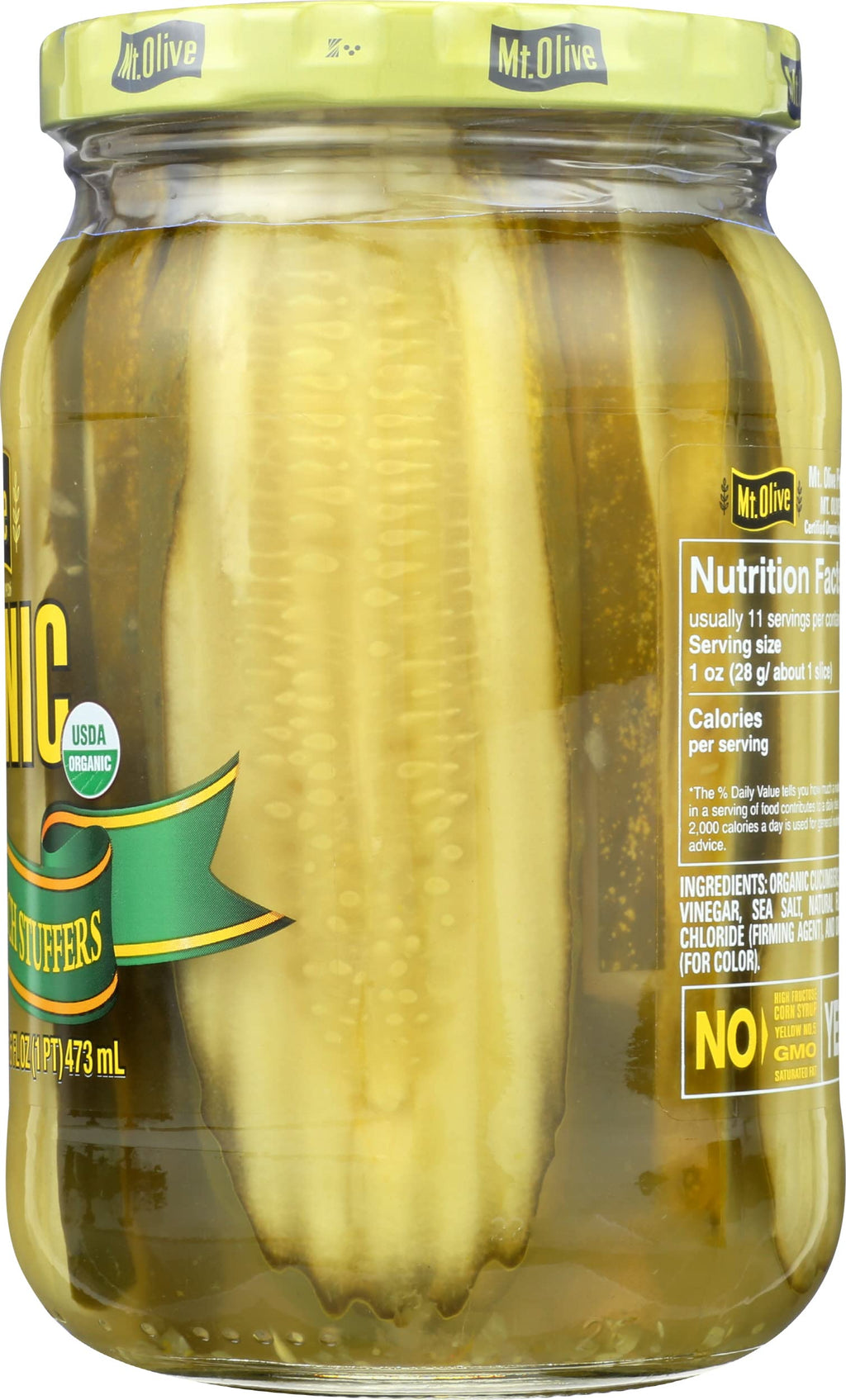 Mount Olive Organic Dill Sandwich Stuffers, 16 FZ
