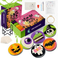 yuegool 6PCS Enchanted Oddities Punch Needle Coasters Kit – Easy DIY Embroidery Kit for Beginners, Adults & Kids | Includes Patterns, Tools, Yarns, Hoop, Instructions, Coaster Holder