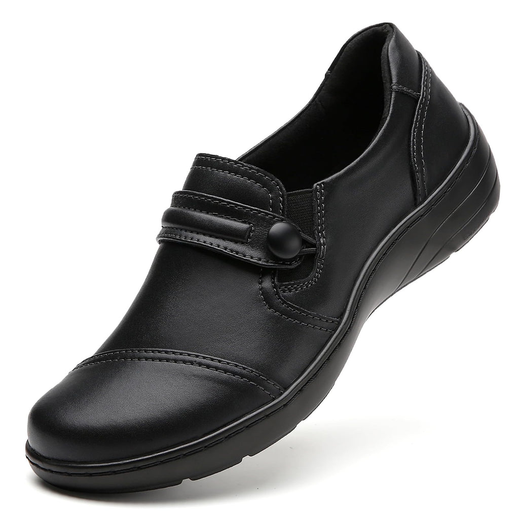 QAE Loafers for Women Orthopedic Loafers for Women Comfortable Women's Flat Slip-Ons Shoes for Dress Work Business Casual