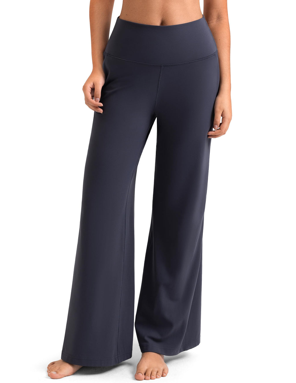 Colorfulkoala Dreamlux Women's High-Waisted Wide Leg Yoga Pants - Ultra Soft Casual Lounging Leggings 27.5/29.5/32.5" Inseam