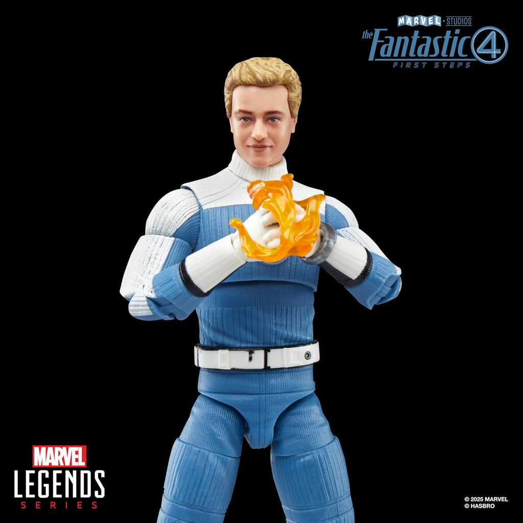 Marvel Legends Series Johnny Storm, The Fantastic Four: First Steps Movie Collectible 6 Inch Action Figure Toy