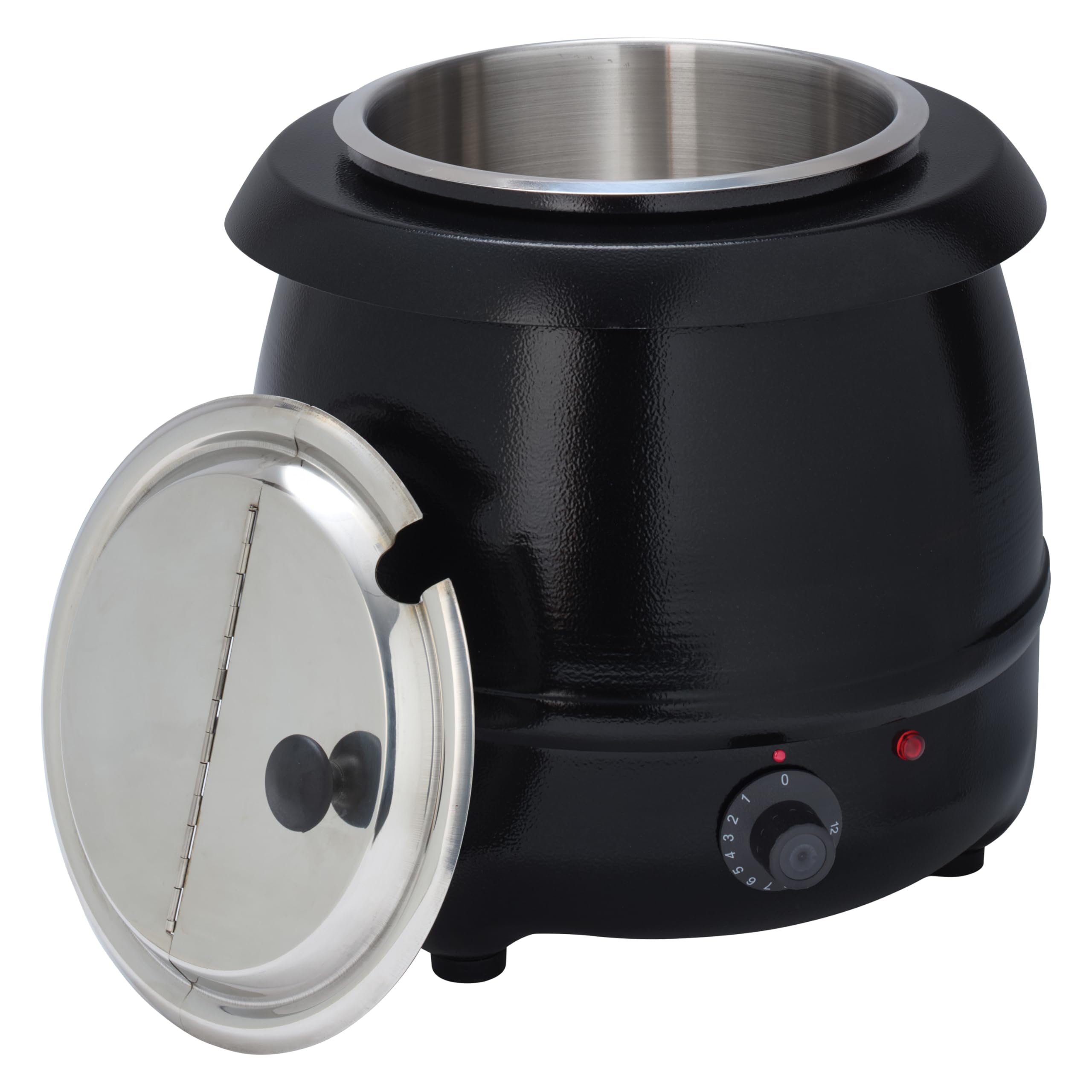 Winco Electric Soup Warmer, 10.5-Quart,Black