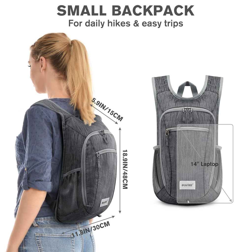 G4Free 10L/15L Hiking Backpack Lightweight Packable Hiking Daypack Small Travel Outdoor Foldable Shoulder Bag