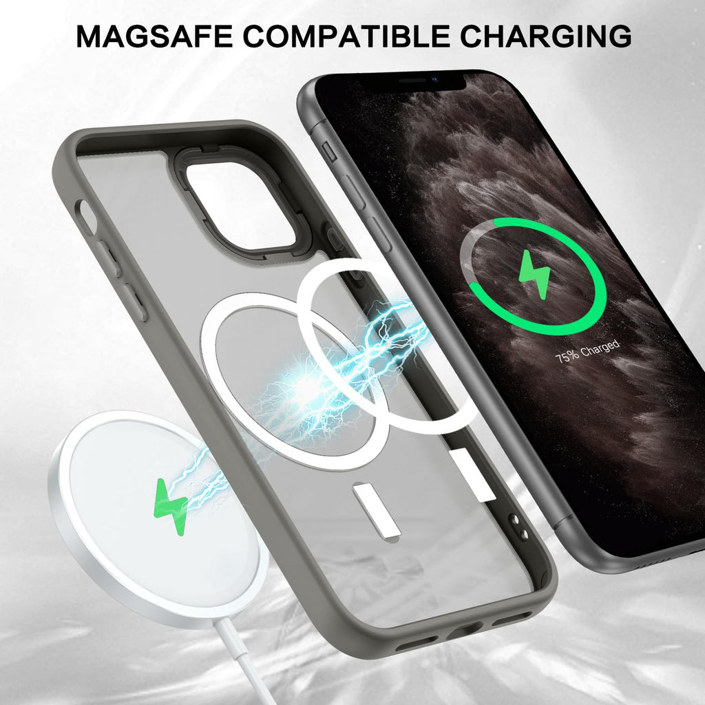 BENTOBEN for iPhone 11 Pro Case 2019 [Compatible with Magsafe] Translucent Matte Magnetic Phone Case iPhone 11 Pro 5.8" Slim Thin Shockproof Bumper Women Men Protective Cases Cover, Black