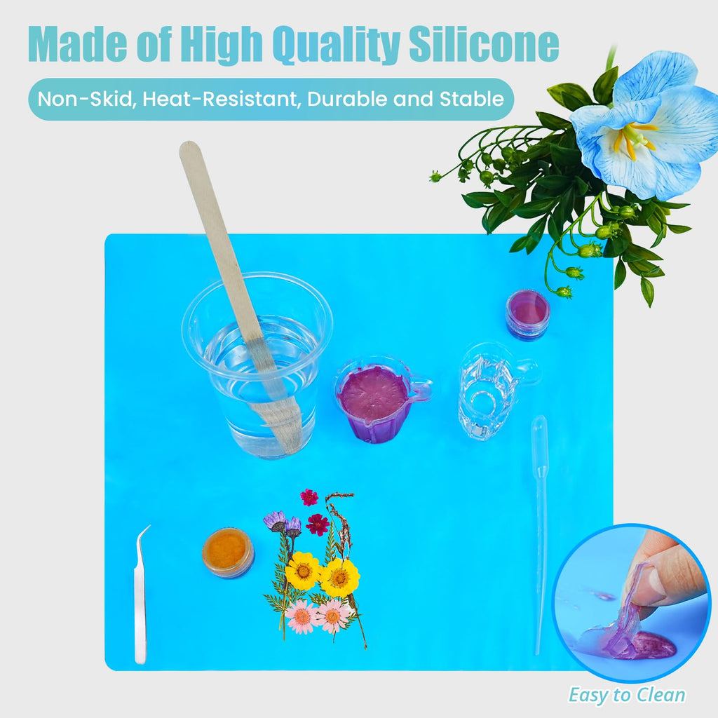 Epoxy Resin Kit, 1Gallon Kit Crystal Clear Resin Epoxy, Bubble Free, No Yellowing, UV Resistant, Food Safe with, Easy Mix 1:1 for DIY Crafts Jewelry Making