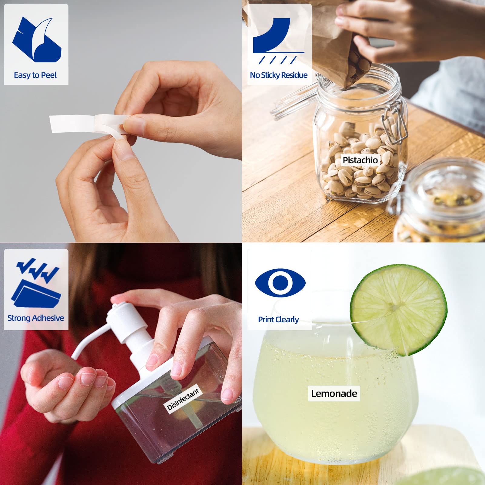 5 X Plastic Clear Label Maker Refills Replacement for Dymo Letratag Refills, Compatible with Dymo Label Maker Refills 12mm x 4m Letratag Replacement for Letra Tag for LT100T LT100H QX50