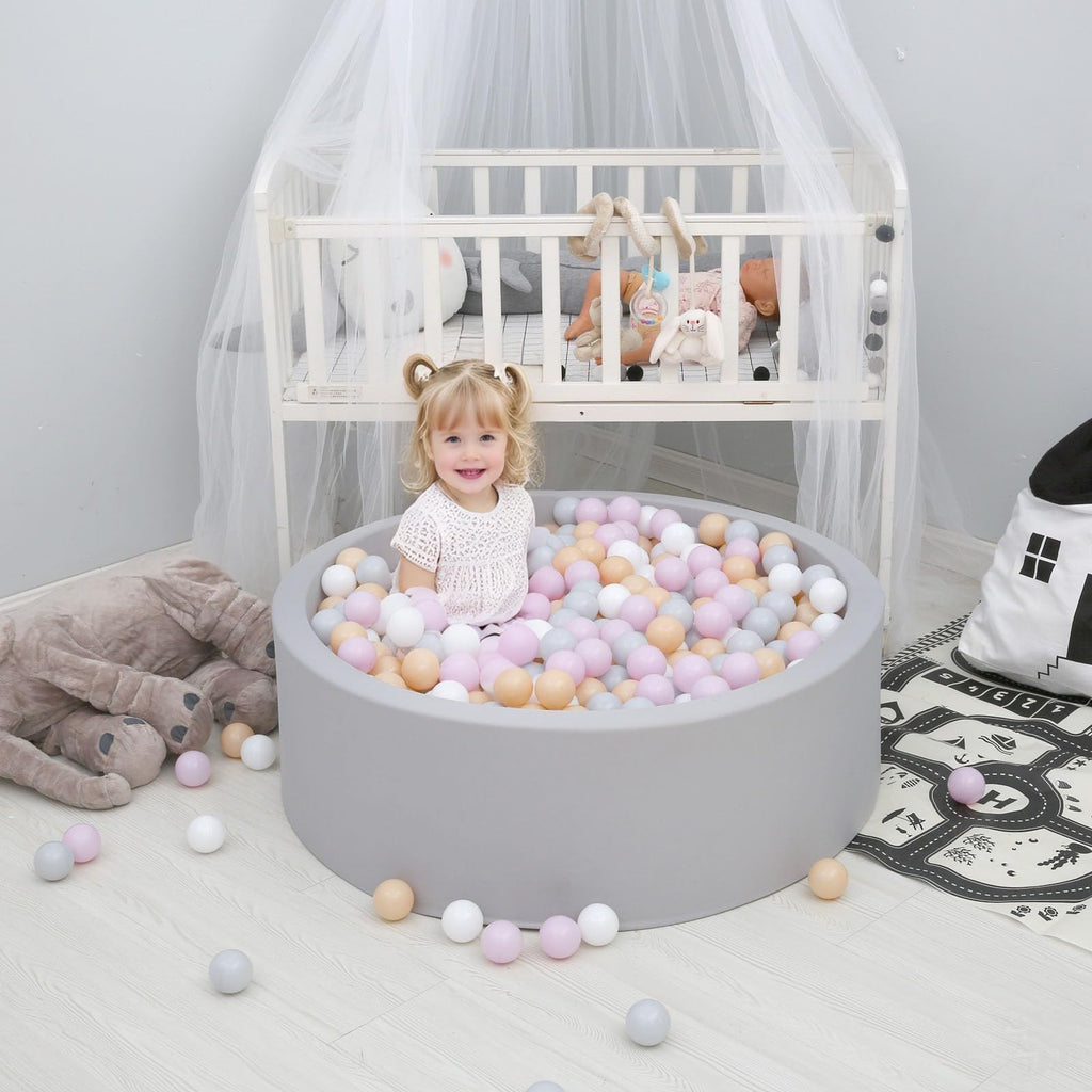 GOGOSO Ball Pit Balls for Toddler, Baby Plastic Playballs Kids Soft Pastel Pelotas Non-Toxic BPA-Free,Mix Color,100 Balls