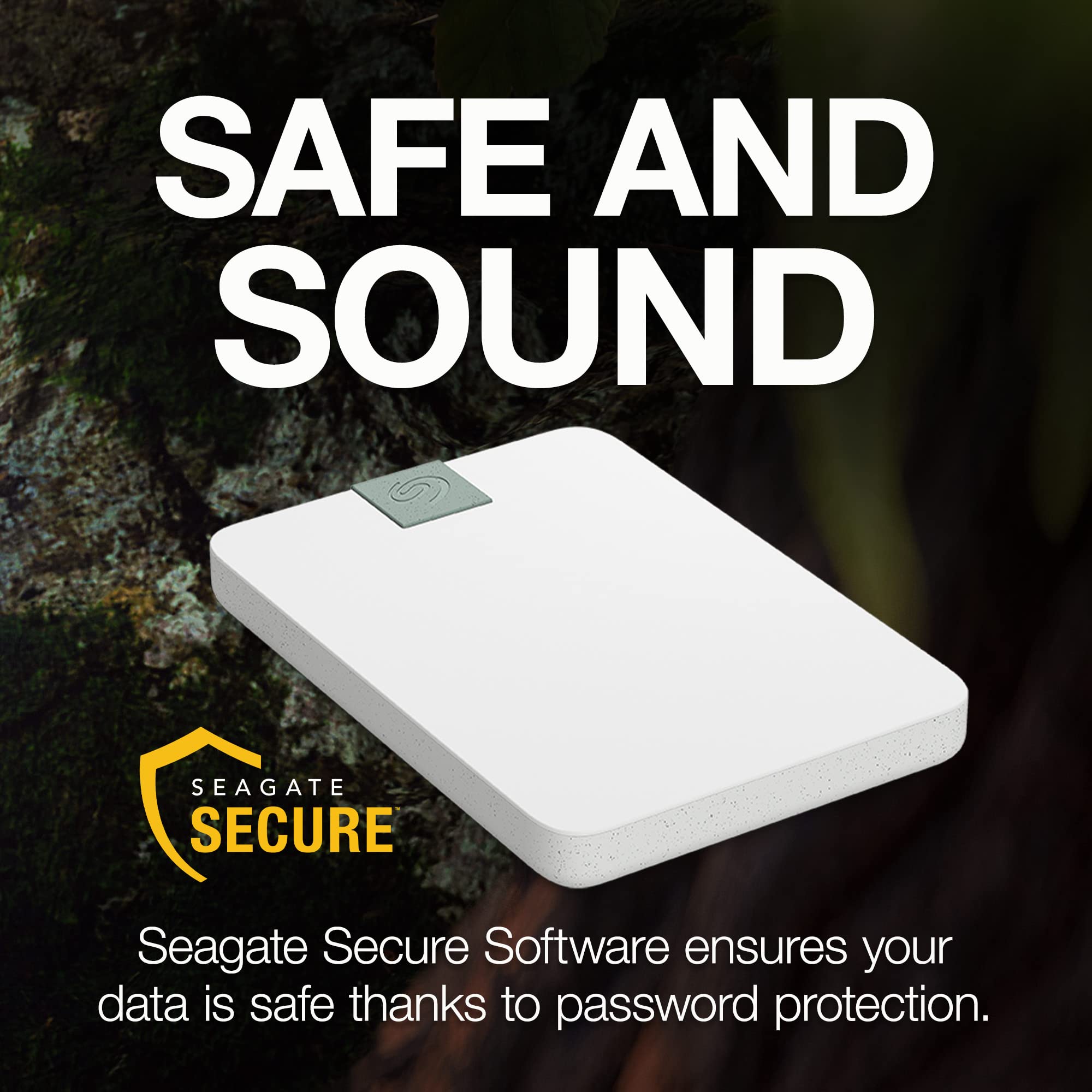 Seagate One Touch SSD 1TB External SSD Portable – Black, speeds up to 1030MB/s, 6mo Mylio Photo+ subscription, 6mo Dropbox Backup Plan and Rescue Services (STKG1000400)