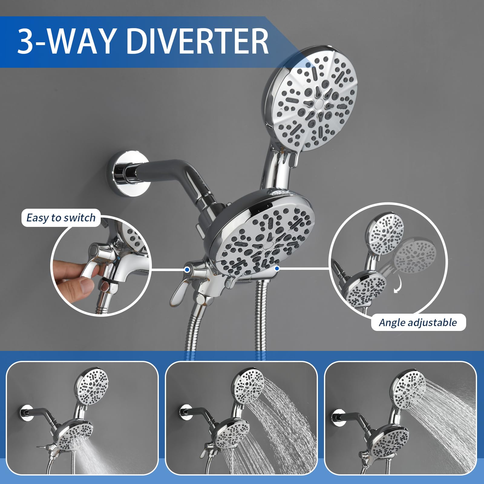 Shower Tub Kit Tub Shower Faucet Combo Set Bathtub Faucet Set Shower System with Tub Spout Shower Valve and Trim Kit Shower Fixtures Brushed Gold