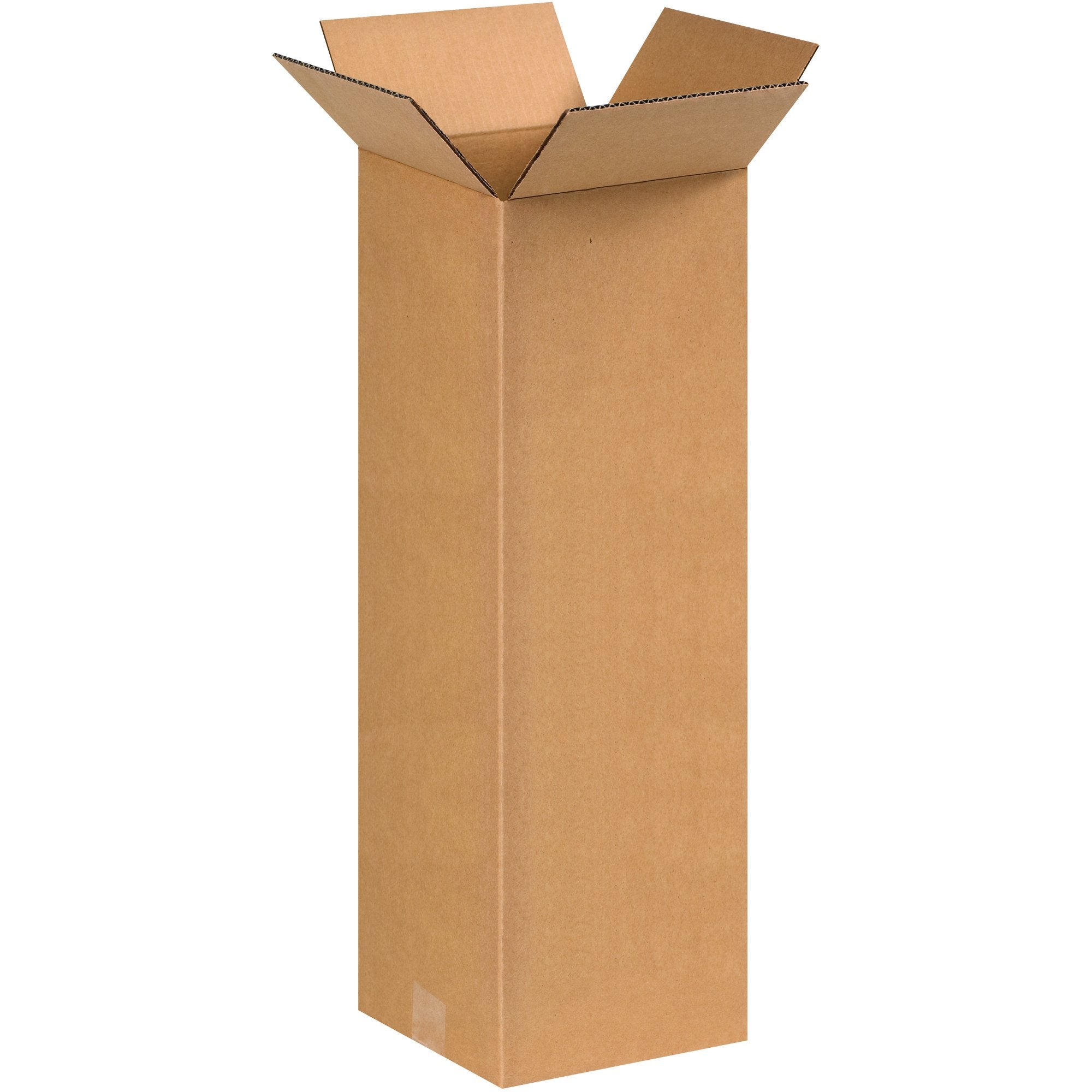 BOX USA 4x4x40 Tall Corrugated Boxes, Tall, 4L x 4W x 40H, Pack of 25 | Shipping, Packaging, Moving, Storage Box for Home or Business, Strong Wholesale Bulk Boxes