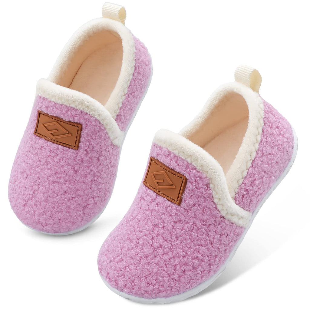 Lefflow Toddler Slippers Boys Girls House Shoes Slip on Baby Sock Shoes Lightweight Outdoor Walking Shoes