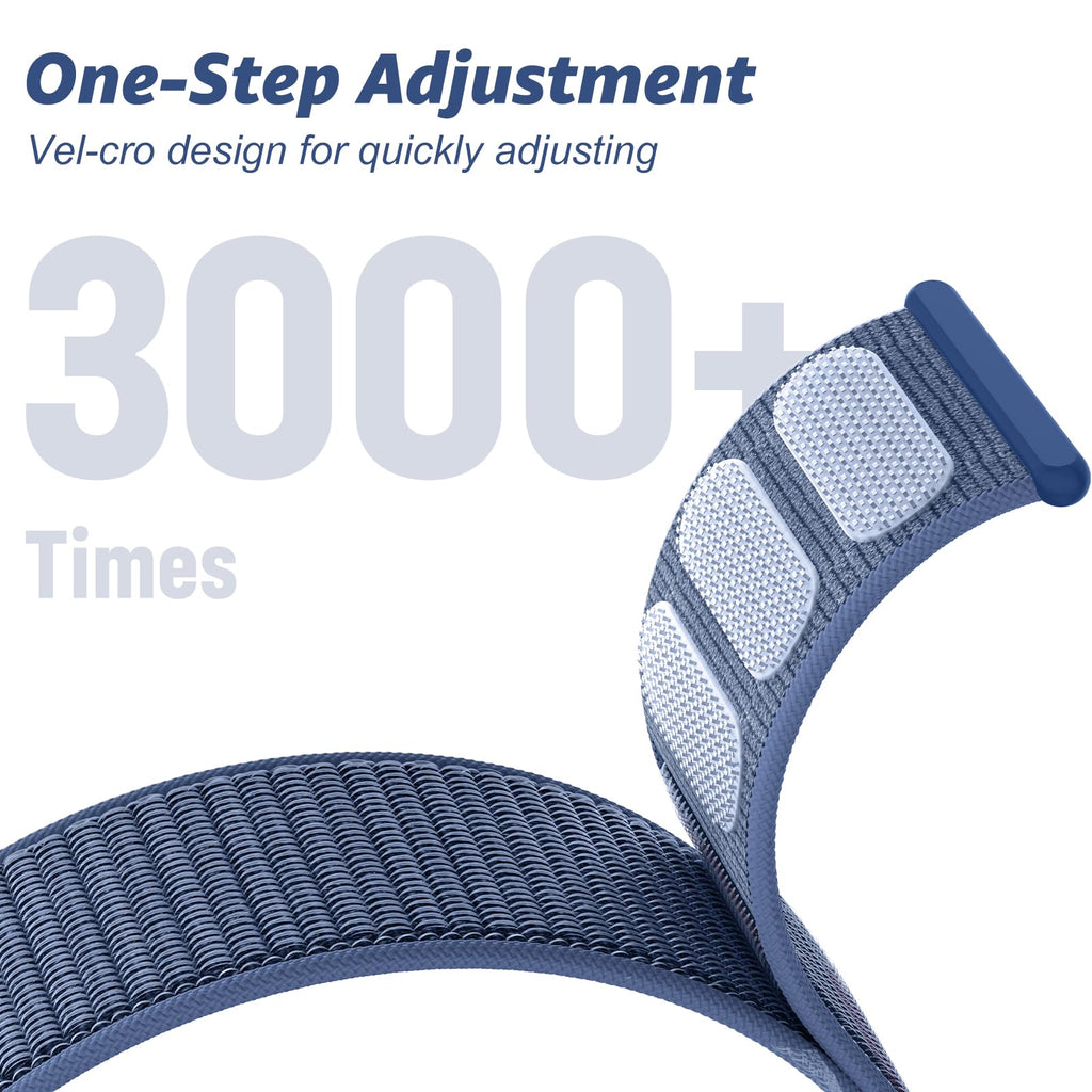 Nylon Sport Band Compatible with Apple Watch Band 38mm 40mm 41mm 42mm 44mm 45mm 46mm 49mm, Adjustable Breathable Women Men Braided Strap Loop for iWatch Series 11/10/9/8/7/6/5/SE Ultra 3/2/1