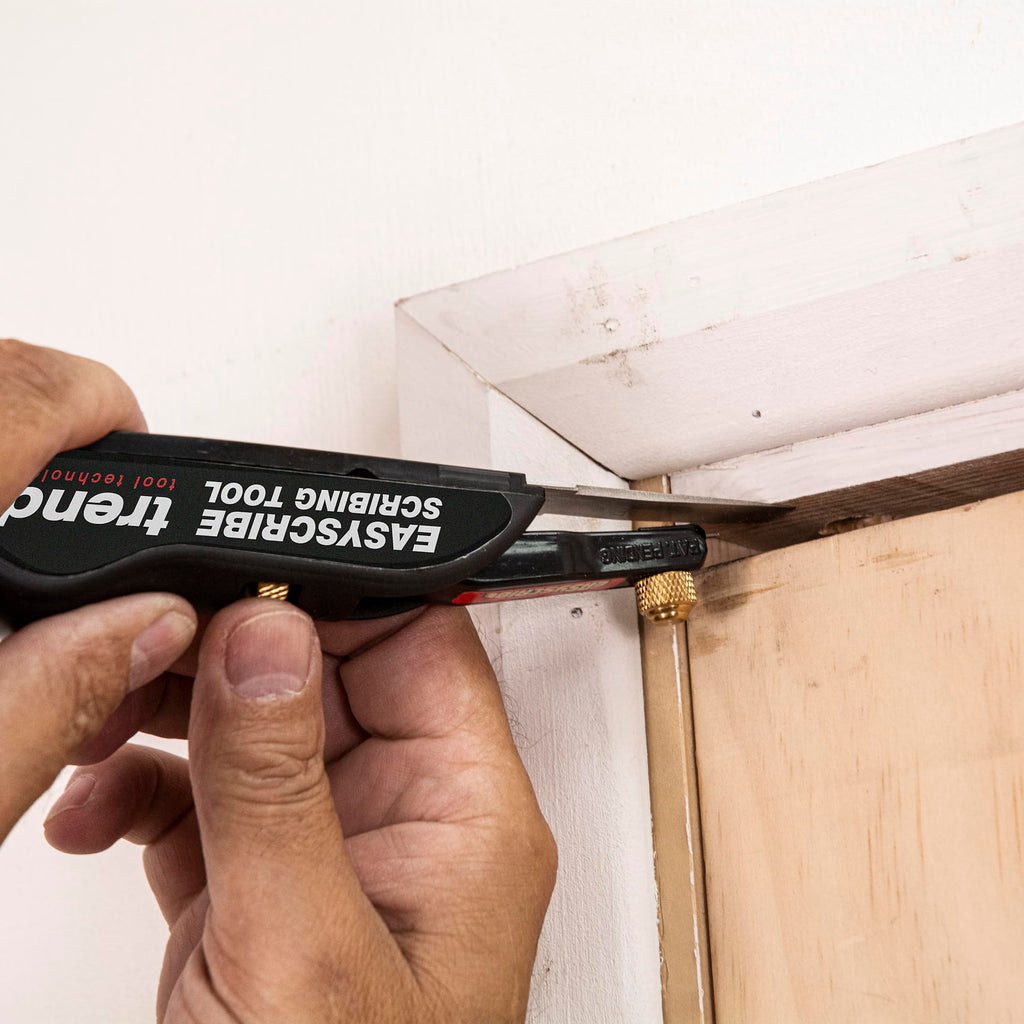 Trend EasyScribe Scribing Tool, Accurate Scribing Solution for Carpenters, Joiners, Tilers, Kitchen & Shop Fitters, E/SCRIBE, Black