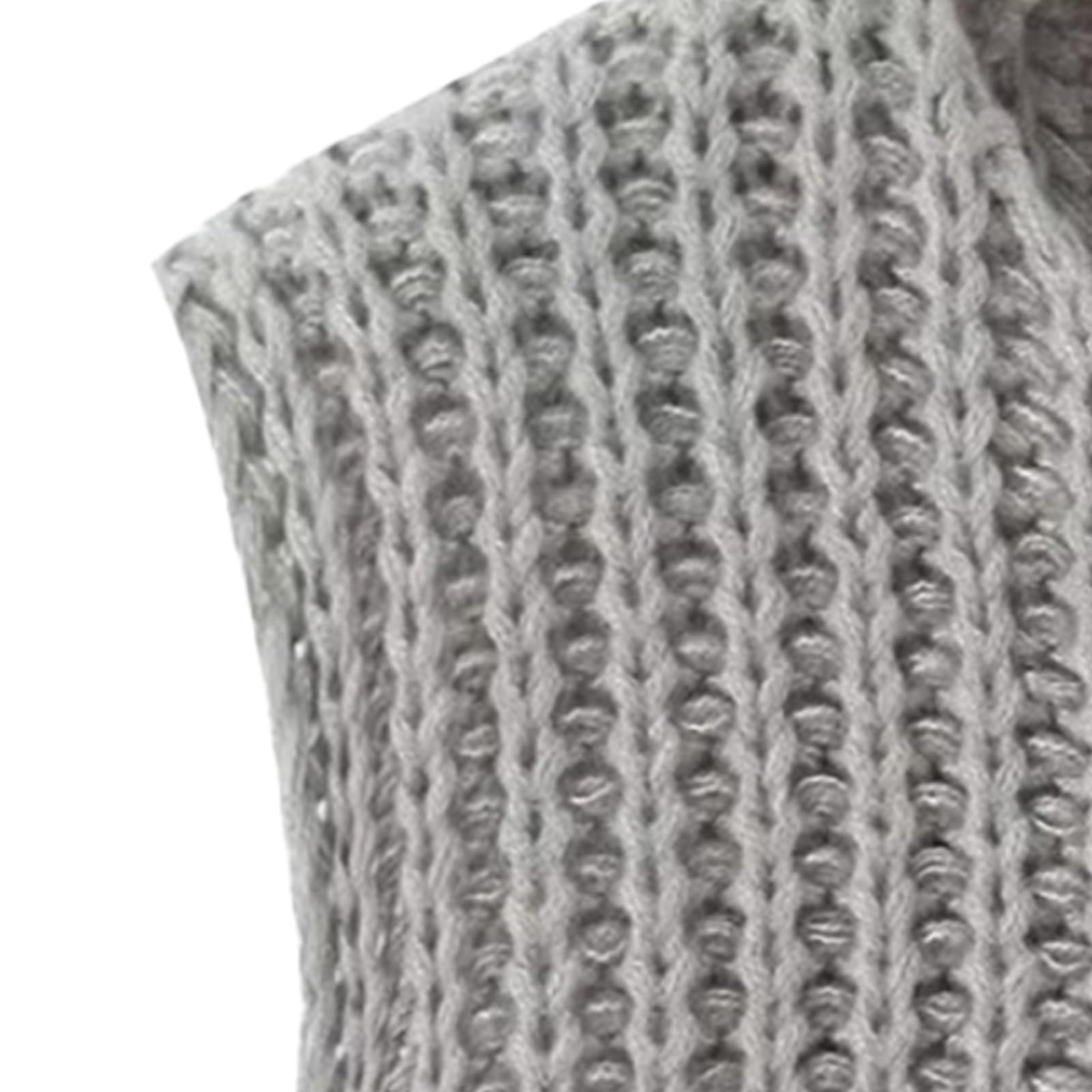 KEOMUD Women's Sleeveless Cropped Knit Cardigan Casual Button Down Crochet Sweater Vest Tops with Pockets